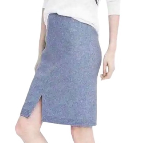 Banana Republic Flannel Trapun Skirt Blue - Picture 1 of 7